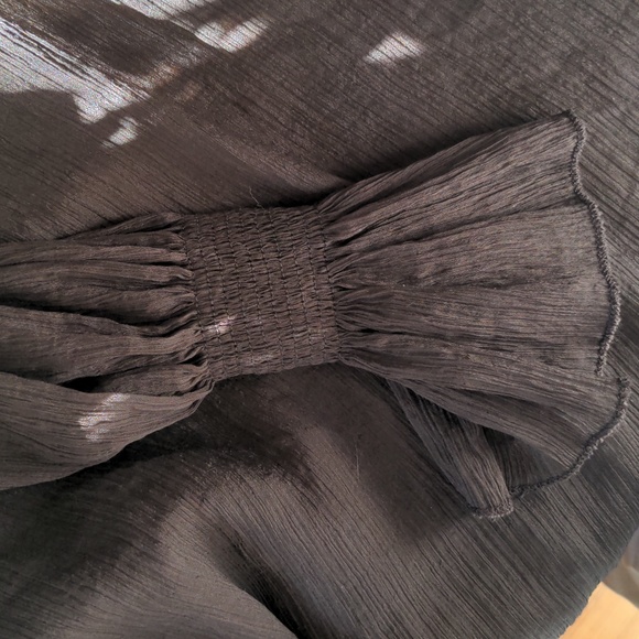 Oak + Fort Ruffle Neck Blouse - Picture 4 of 6